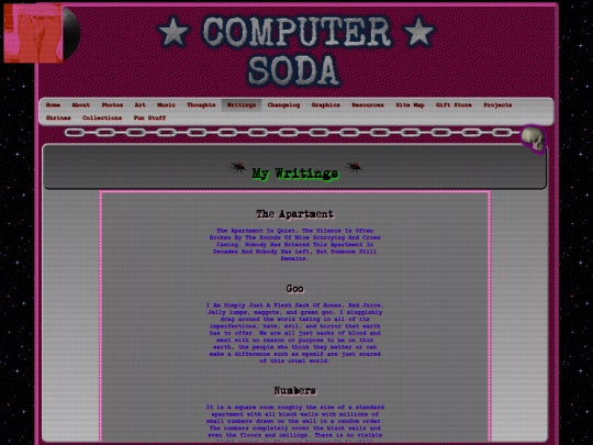 writing screenshot