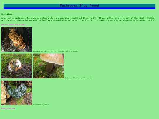mushrooms screenshot