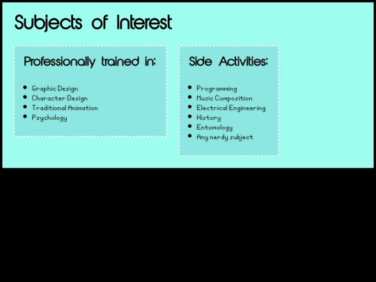 about/aboutsubpages/interests screenshot