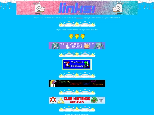 links screenshot