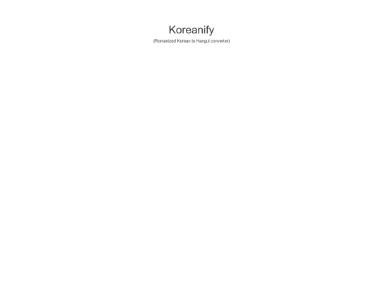 koreanify screenshot
