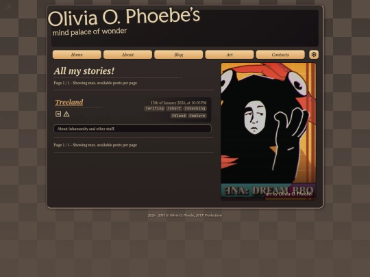 blog/writing screenshot