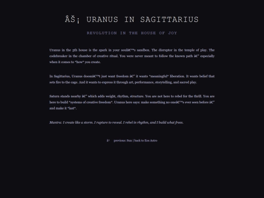 astro/uranus screenshot