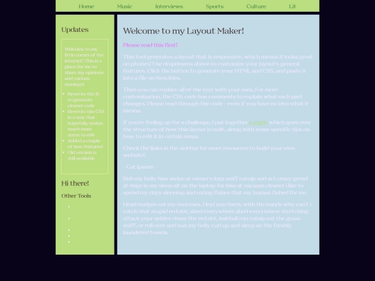 index screenshot