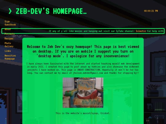 index screenshot