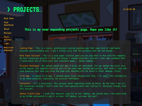 projects-main screenshot