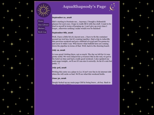 diary screenshot