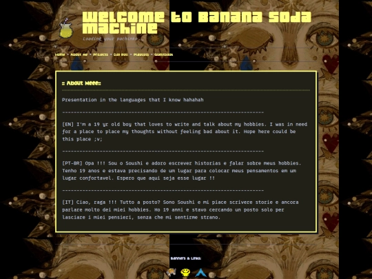 pages/about me screenshot