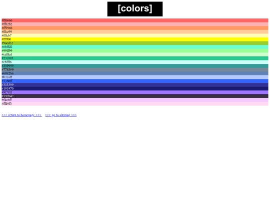 colors screenshot
