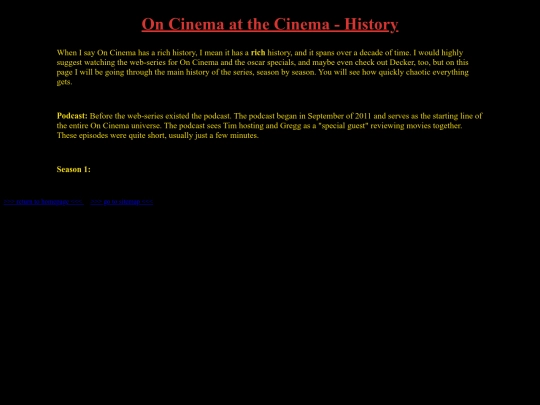on-cinema/history screenshot