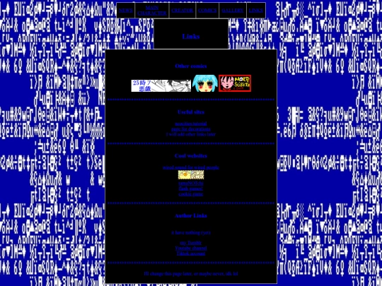Links screenshot