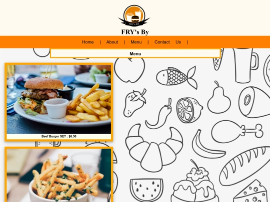 menu screenshot