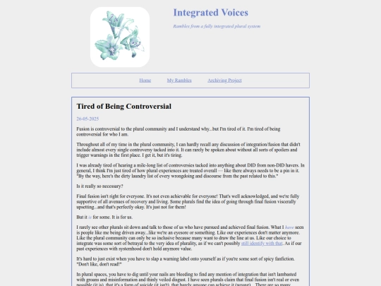 rambles/controversy screenshot