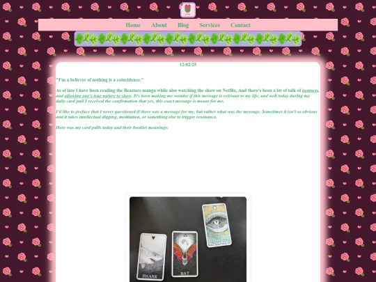 Blog screenshot