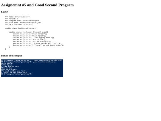 intro/printing/5/GoodSecondProgram screenshot