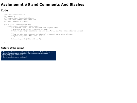 intro/printing/6/CommentsAndSlashes screenshot