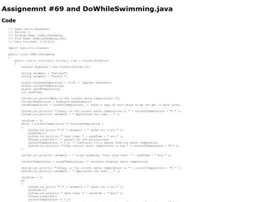 intro/printing/69/DoWhileSwimming screenshot