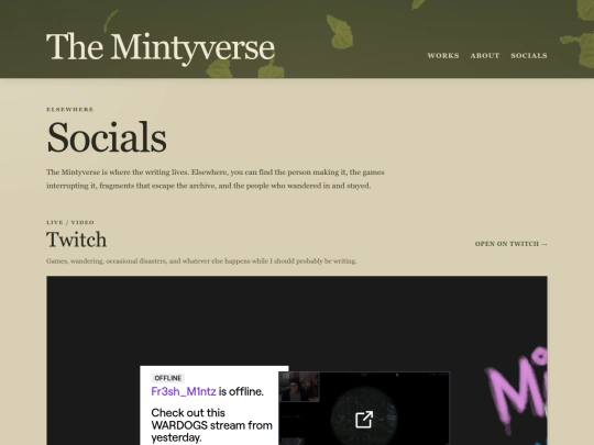 socials screenshot