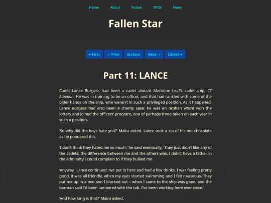 Fiction/Fallen Star/Part Eleven screenshot
