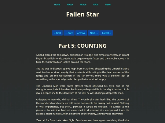 Fiction/Fallen Star/Part Five screenshot