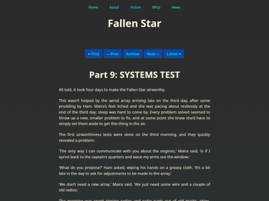 Fiction/Fallen Star/Part Nine screenshot