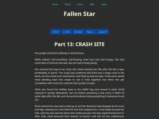Fiction/Fallen Star/Part Thirteen screenshot