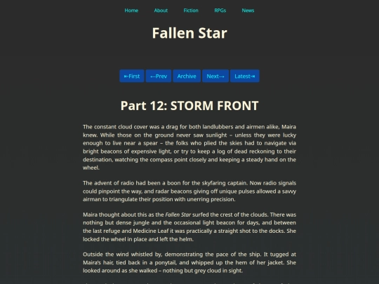 Fiction/Fallen Star/Part Twelve screenshot