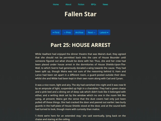 Fiction/Fallen Star/Part Twenty-Five screenshot