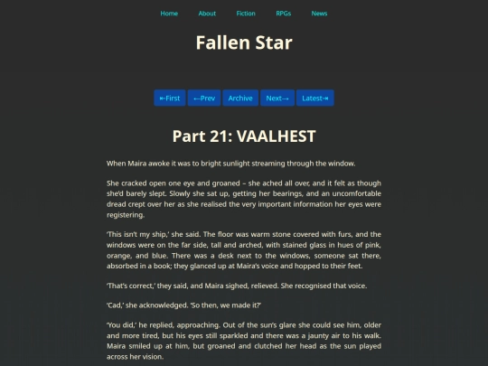 Fiction/Fallen Star/Part Twenty-One screenshot