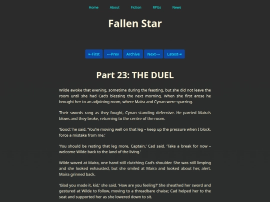 Fiction/Fallen Star/Part Twenty-Three screenshot