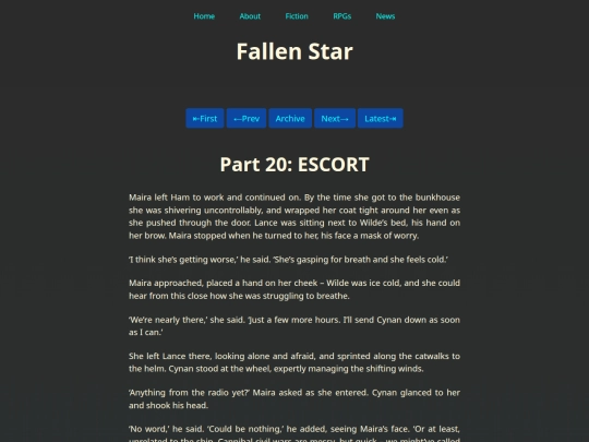 Fiction/Fallen Star/Part Twenty screenshot