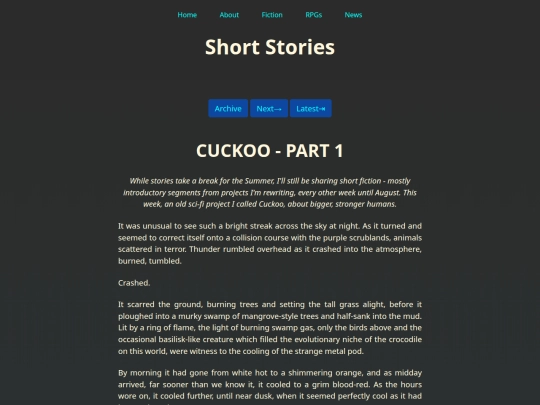 Fiction/Short Stories/008 Cuckoo 1 screenshot