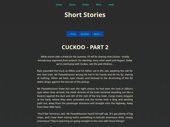 Fiction/Short Stories/009 Cuckoo 2 screenshot