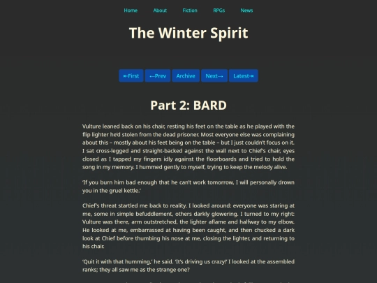 Fiction/The Winter Spirit/Part Two screenshot