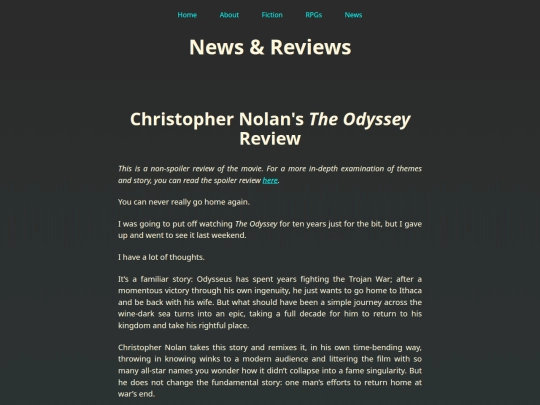 News/2026-08-30 ODYSSEY REVIEW screenshot
