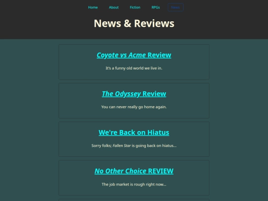 News/Index screenshot