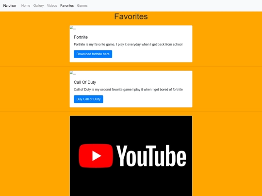 favorites screenshot