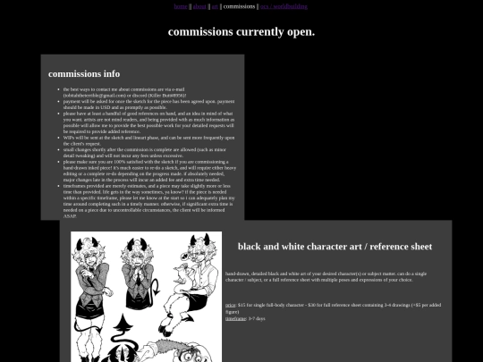commissions/commissions screenshot