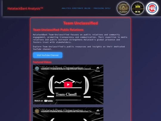 team-unclassified screenshot