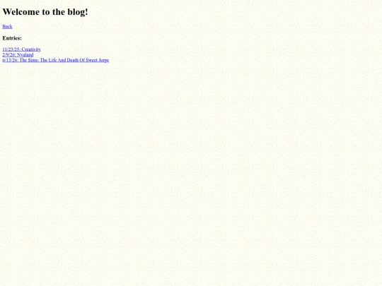blog/bloghome screenshot