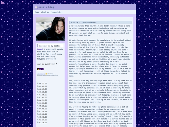blog screenshot