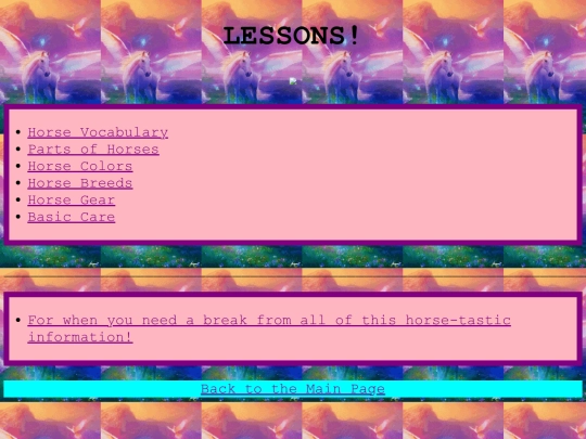 lessons screenshot