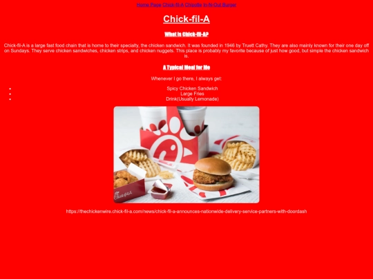 chick-fil-a screenshot