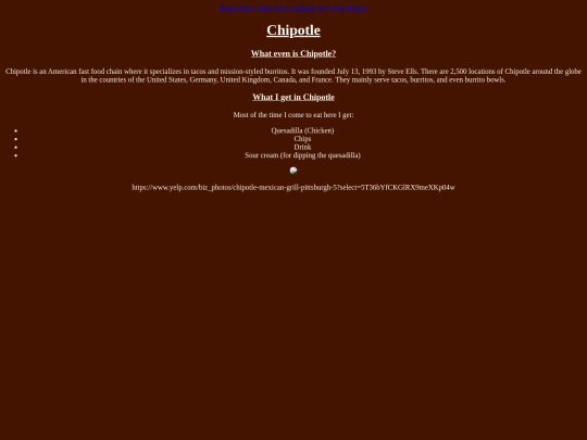 chipotle screenshot