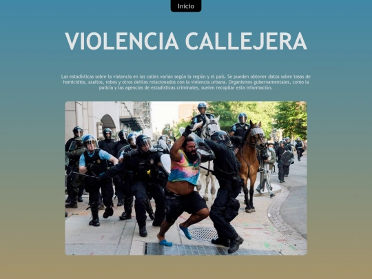 Sitio web_ Violencia/calles screenshot