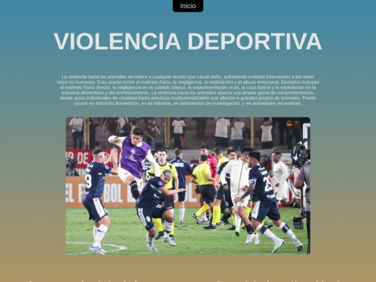 Sitio web_ Violencia/deportes screenshot