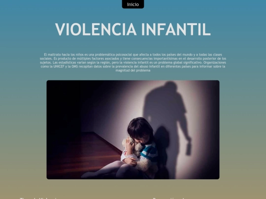 Sitio web_ Violencia/infantinl screenshot