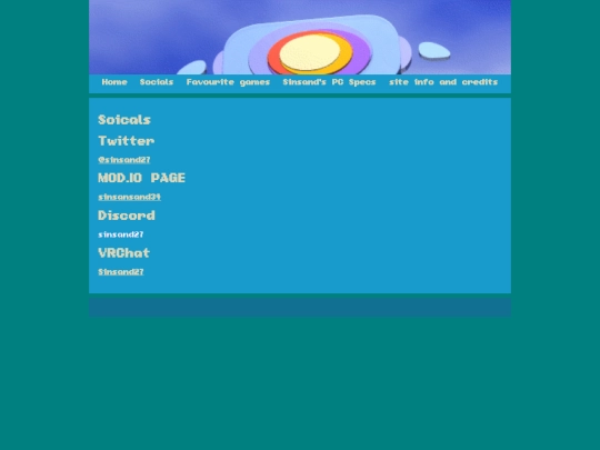 Socials screenshot