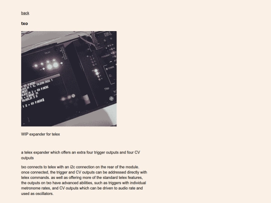 txo screenshot
