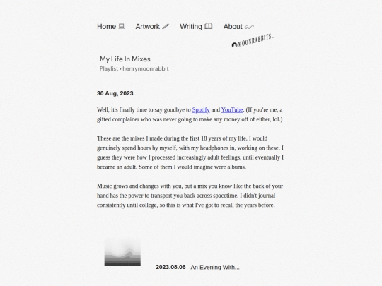 posts/2023.08.30-My-Life-In-Mixes screenshot